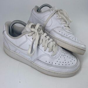 Nike Court Vision‎ Low Triple White CD5434-100 Women’s Size 7.5  -
